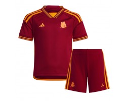 AS Roma kläder Barn 2023-24 Hemmatröja Kortärmad (+ korta byxor)